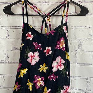 Abercrombie & Fitch Black Floral Tank